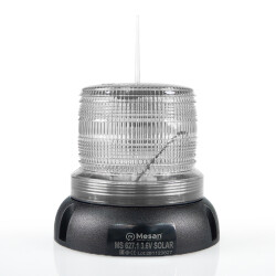 Ø110 SOLAR LED MULTİFONKSİYON İKAZ LAMBA KUŞ SAVARLI MS 627.4 3.6V SOLAR - MESAN