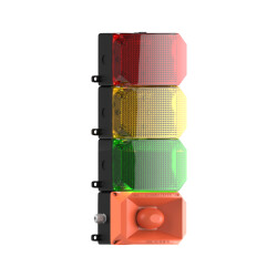 3 KAT KÜP LED MULTİFONKSİYON 43 SES SİREN MS 224.1.3.2.110-220VAC - MESAN