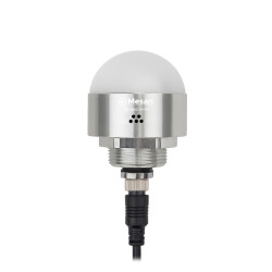 Ø50 M30 LED Indikatör M12 Konnektör RGY Buzzer Gümüş Gövde - MESAN