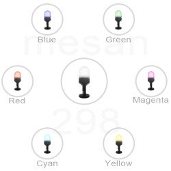 Ø70 RGB LED IŞIKLI KOLON KONTAK TİP BUZZER TÜP MONTAJ MS 293.110-220VAC - MESAN