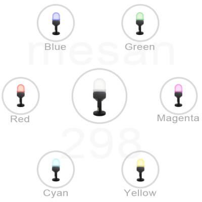 Ø70 RGB LED IŞIKLI KOLON KONTAK TİP BUZZER TÜP MONTAJ MS 293.110-220VAC - 1