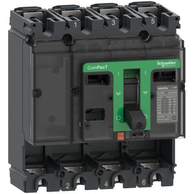 SCHNEIDER C16F4 NSX160F 160A 36kA 4P AC COMPACT ŞALTER ÇERÇEVESİ - 1
