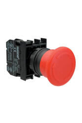 EMAS B200E BUTON ACİL STOP MANTAR 40mm KIRMIZI 1NK - Emas