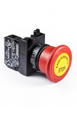 EMAS CP200EE CP200E-E CP SERİSİ IP65 ETİKLETLİ ACİL STOP BUTON - 1