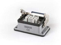 EMAS EBM06PM46 6 KONTAKLI 16A ALTTAN GİRİŞ MAKİNE PRİZ 1 MANDALLI - Emas