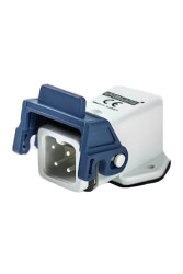 EMAS EBP05FE41 5 KONTAKLI 10A MAKİNE EĞİK FİŞ ALTTAN GİRİŞLİ MONOFAZE MANDALLI - Emas