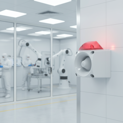 ENDÜSTRİYEL LED IŞIKLI SİREN GRİ GÖVDE - 2