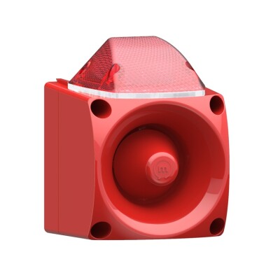 Endüstriyel LED Işıklı Siren Kırmızı Gövde - 1