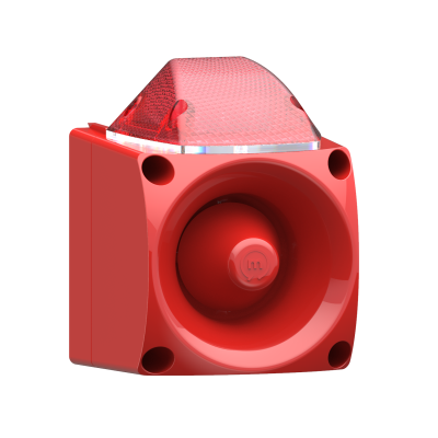 ENDÜSTRİYEL LED USB MP3 ÖZELLİKLİ SİREN KIRMIZI GÖVDE - 1