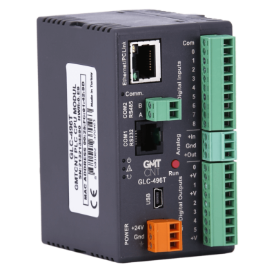 GMT GLC-496T 9 GİRİŞLİ/6TRANSİSTÖR ÇIKIŞLI 24VDC PLC CPU MODÜLÜ - 1
