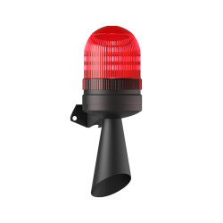 LED FLAŞÖR 2 SES BORULU ELEKTRONİK SİREN MS 5826.1.12-24VAC/DC - MESAN