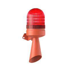 LED FLAŞÖR 2 SES BORULU ELEKTRONİK SİREN MS 5826.1.110-220VAC - MESAN