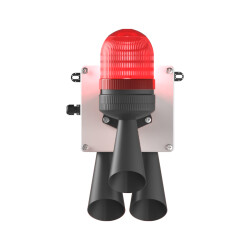 LED MULTİFONKSİYON 3X 43 SES SİREN MS 5806.1.12-24VAC/DC - MESAN