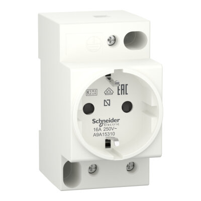 SCHNEIDER A9A15310 RAY TİPİ TOPRAKLI PRİZ - 1