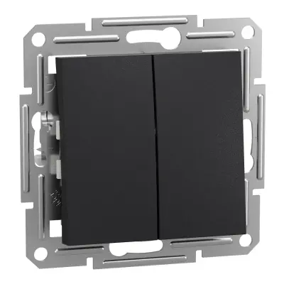 SCHNEIDER EPH0300171 ASFORA ÇERÇEVESİZ 1 KUTUP 2 DEVRELİ ANTRASİT KOMÜTATÖR - 1