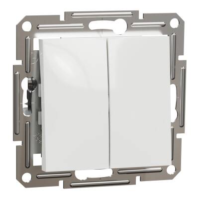 SCHNEIDER EPH0370121 ASFORA ÇERÇEVESİZ 1 KUTUP 2 DEVRELİ BEYAZ KOMÜTATÖR - 1