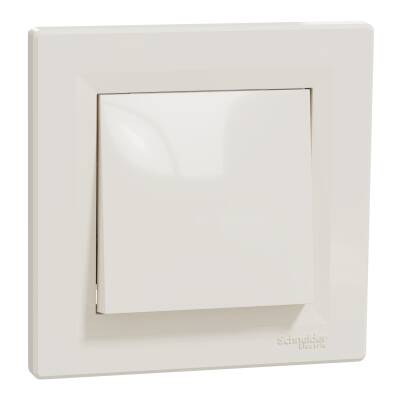 SCHNEIDER EPH0500123 ASFORA KREM ÇERÇEVELİ VİDASIZ DEVİATÖR (PERMÜTATÖR) - 1