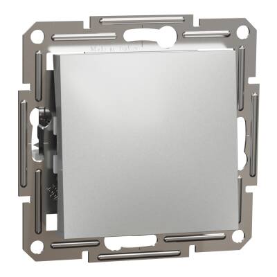 SCHNEIDER EPH0700161 ASFORA ALÜMİNYUM ÇERÇEVESİZ LİHT ANAHTAR-BUTON PRİZ - 1