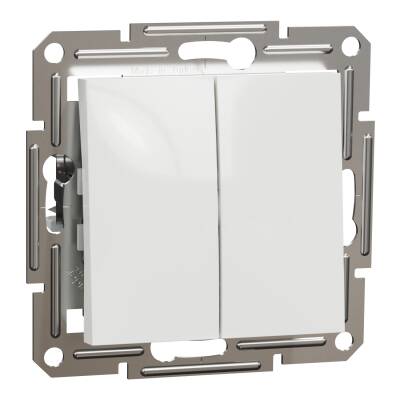 Schneider Electric EPH1170121 EPH1170121 LİHT + LİHT BUTONU BEYAZ ÇERÇEVESİZ - 1