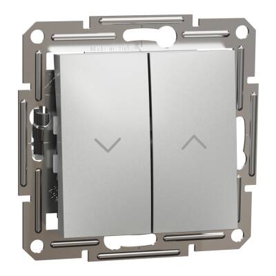 SCHNEIDER EPH1300161 ASFORA ÇERÇEVESİZ VİDASIZ ALÜMİNYUM JALUZİ KUMANDA LIHT BUTON - 1