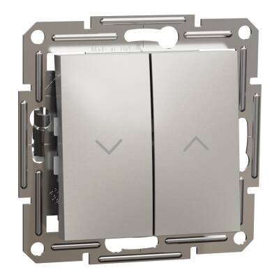 SCHNEIDER EPH1300169 ASFORA ÇERÇEVESİZ VİDASIZ BRONZ JALUZİ KUMANDA LIHT BUTON - 1