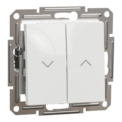 SCHNEIDER EPH1370121 ASFORA ÇERÇEVESİZ VİDASIZ BEYAZ JALUZİ KUMANDA LIHT BUTON - SCHNEIDER
