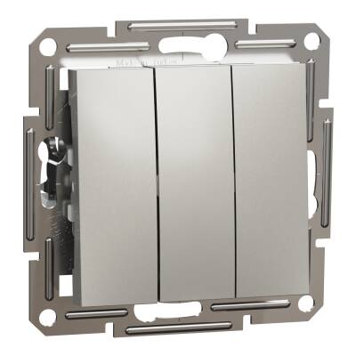 SCHNEİDER EPH2100169 ASFORA ÜÇLÜ ÇERÇEVESİZ BRONZ ANAHTAR - 1