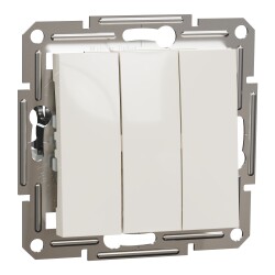 SCHNEİDER EPH2170123 ASFORA ÜÇLÜ ÇERÇEVESİZ KREM ANAHTAR - SCHNEIDER