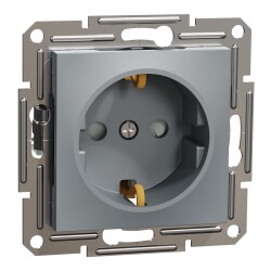 SCHNEIDER EPH2900262 ASFORA 16A ÇERÇEVESİZ ÇELİK ÇOCUK KORUMALI TOPRAKLI PRİZ - SCHNEIDER