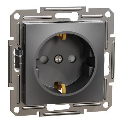 SCHNEIDER EPH2900271 ASFORA 16A ÇERÇEVESİZ ANTRASİT ÇOCUK KORUMALI TOPRAKLI PRİZ - 1