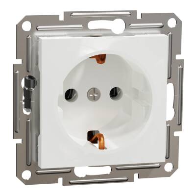 SCHNEIDER EPH2970121 ASFORA 16A ÇERÇEVESİZ BEYAZ TOPRAKLI PRİZ - 1