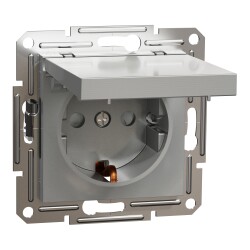 SCHNEIDER EPH3100161 ASFORA 16A ALÜMİNYUM KAPAKLI TOPRAKLI PRİZ - SCHNEIDER