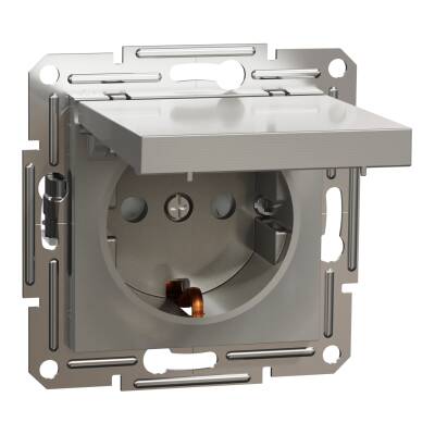 SCHNEIDER EPH3100169 ASFORA 16A BRONZ KAPAKLI TOPRAKLI PRİZ - 1
