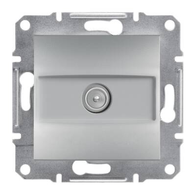 SCHNEIDER EPH3200161 ASFORA ALÜMİNYUM 1 dB SONLU ÇERÇEVESİZ TV PRİZİ - 1