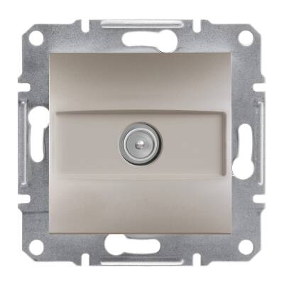 SCHNEIDER EPH3270121 ASFORA BRONZ 1 dB SONLU ÇERÇEVESİZ TV PRİZİ - 1