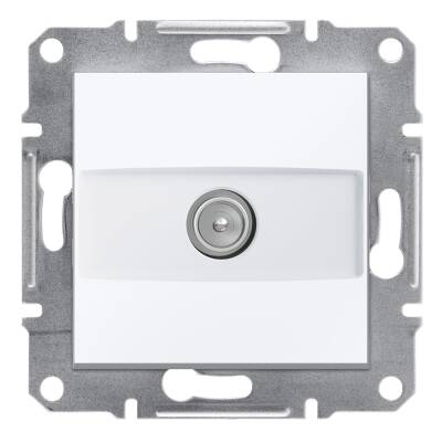 SCHNEIDER EPH3270121 ASFORA BEYAZ 1 dB SONLU ÇERÇEVESİZ TV PRİZİ - 1