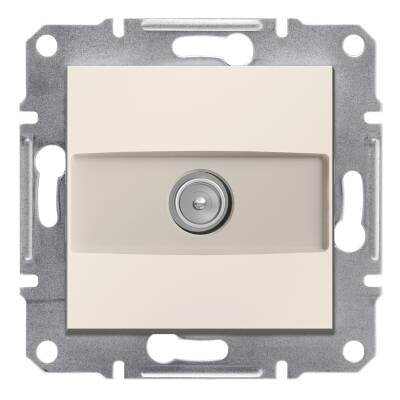 SCHNEIDER EPH3270123 ASFORA KREM 1 dB SONLU ÇERÇEVESİZ TV PRİZİ - 1
