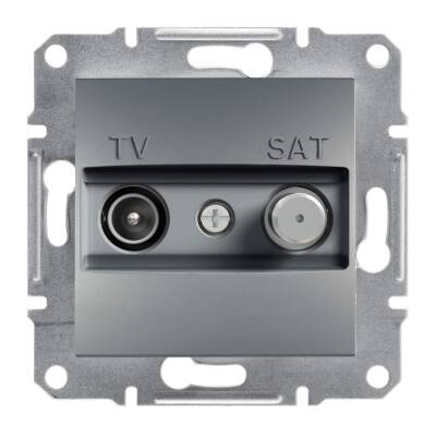 Schneider Electric EPH3400162 EPH3400162 TV-SAT PRİZİ SONLU F TİPİ İKİLİ ÇELİK - 1