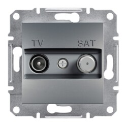 Schneider Electric EPH3400162 EPH3400162 TV-SAT PRİZİ SONLU F TİPİ İKİLİ ÇELİK - SCHNEIDER