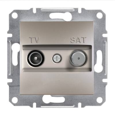 Schneider Electric EPH3400169 EPH3400169 TV SAT PRİZİ SONLU FTİPİ İKİLİ BRONZ - 1