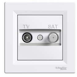 Schneider Electric EPH3400221 EPH3400221 ASFORA TV/SAT GEÇİŞLİ PRİZ 4dB BEYAZ - SCHNEIDER
