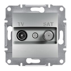 Schneider Electric EPH3400361 EPH3400361 TV-SAT PRİZİ GEÇİŞLİ 8 DB ALÜMİNYUM - SCHNEIDER