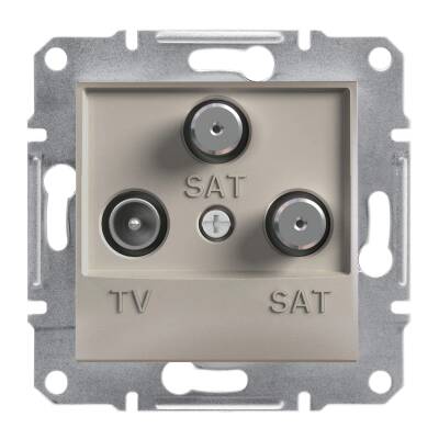 Schneider Electric EPH3600169 EPH3600169 TV-SAT PRİZİ SONLU ÜÇLÜ BRONZ - 1