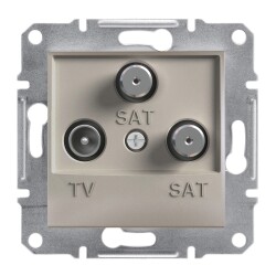 Schneider Electric EPH3600169 EPH3600169 TV-SAT PRİZİ SONLU ÜÇLÜ BRONZ - SCHNEIDER