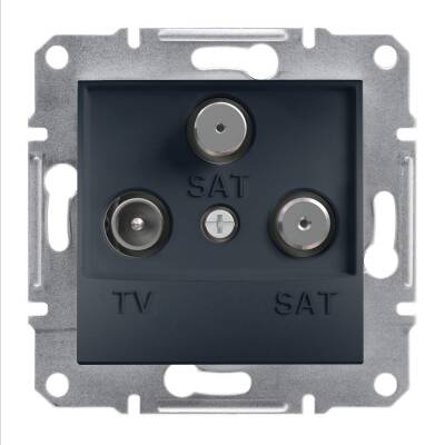 Schneider Electric EPH3600171 EPH3600171 TV-SAT PRİZİ SONLU ÜÇLÜ ANTRASİT - 1