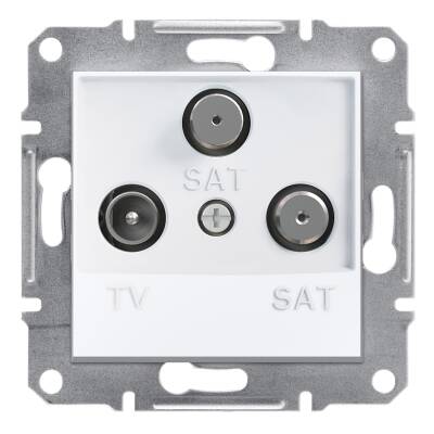 Schneider Electric EPH3670121 EPH3670121 TV-SAT-SAT PRİZ SONLU BEYAZ ÇERÇEVESİZ - 1