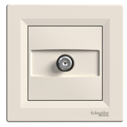 SCHNEIDER EPH3700123 ASFORA KREM 1dB SONLU SAT PRİZİ - SCHNEIDER