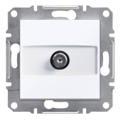 SCHENIDER EPH3770121 ASFORA BEYAZ ÇERÇEVESİZ 1dB UYDU SAT PRİZ - 1
