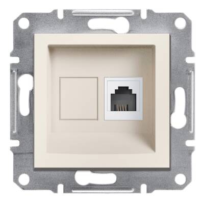 Schneider Electric EPH4170123 EPH4170123 1*RJ11 TLF PRİZİ KREM ÇERÇEVESİZ - 1