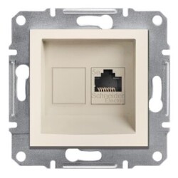 Schneider Electric EPH4370123 EPH4370123 1*RJ45 CAT5E UTP PRİZ KREM ÇERÇEVESİZ - SCHNEIDER